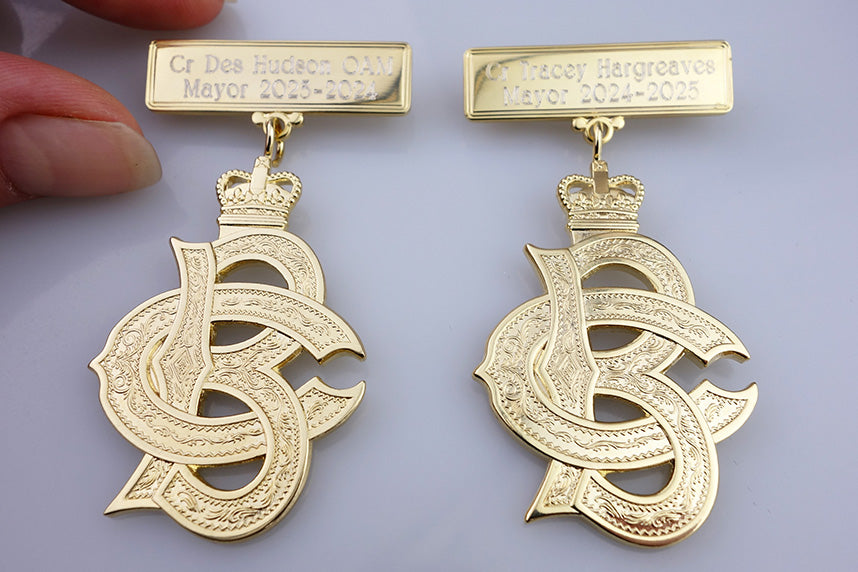 City of Ballarat Monogram Brooch