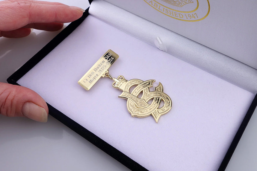 City of Ballarat Monogram Brooch