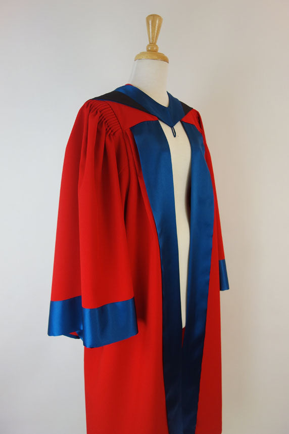 Victoria University PhD Graduation Gown Set - Gown, Hood and Bonnet