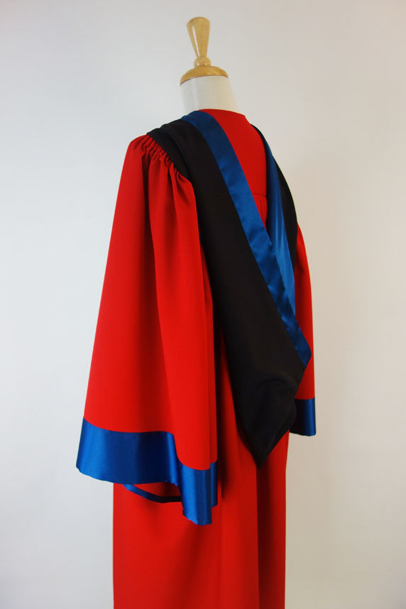 Victoria University PhD Graduation Gown Set - Gown, Hood and Bonnet