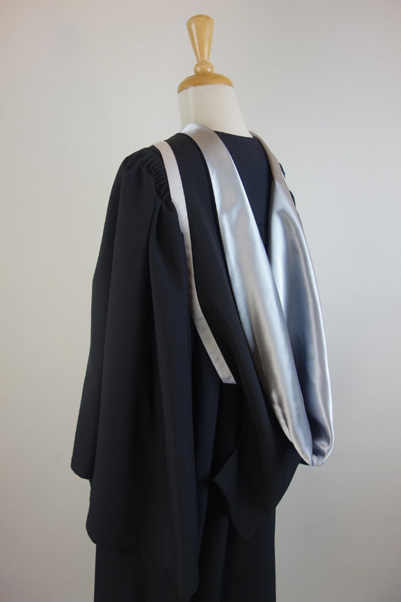 Grey graduation deals gown