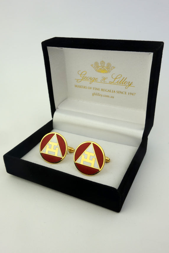 Masonic Cuff Links for Royal Arch Chapter