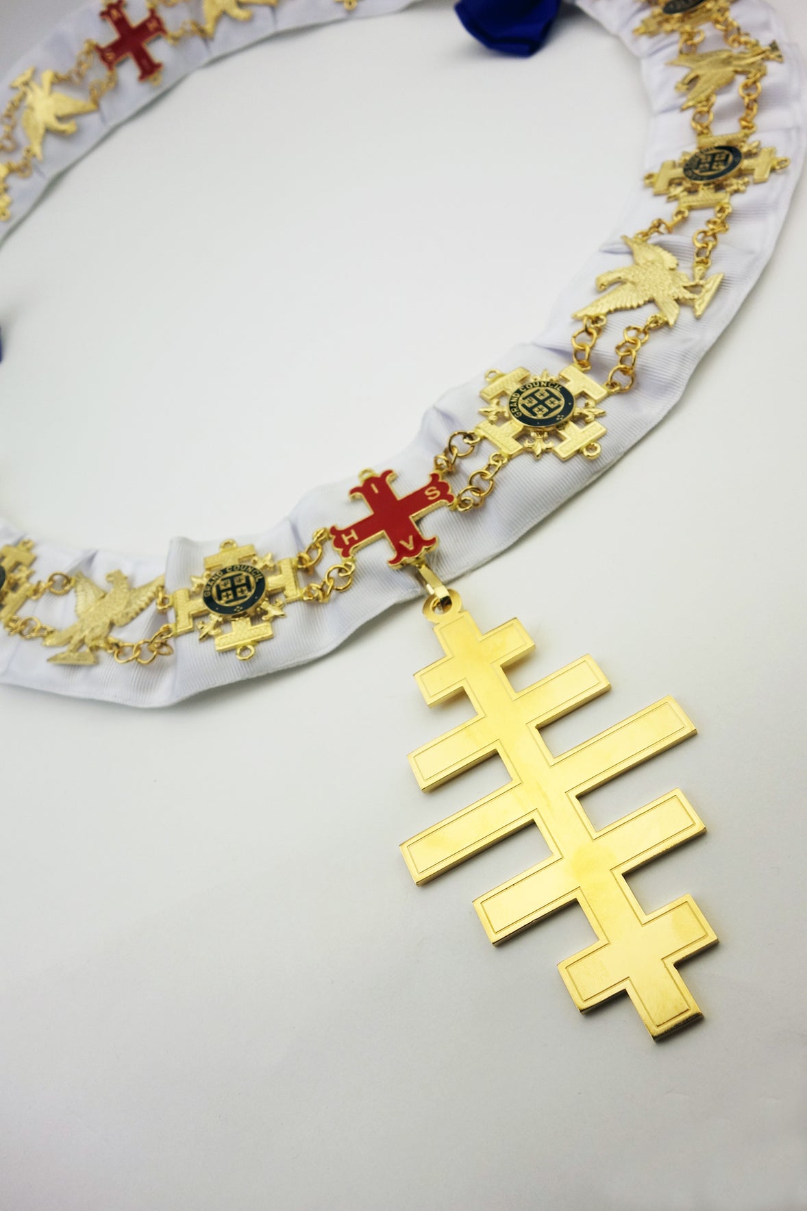 Red Cross of Constantine Chain Collar