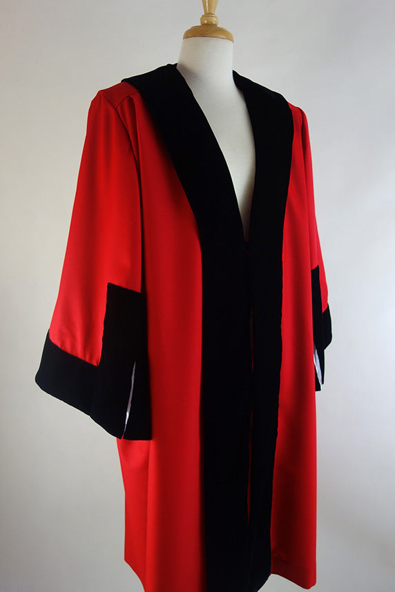 Buy Traditional Style Mayoral Robe, Plain Base with Black Velvet Online ...