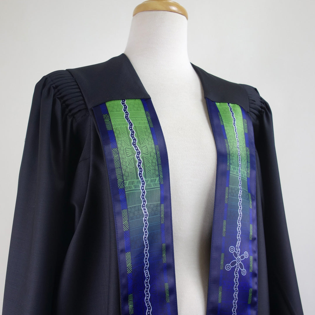 Council Robe Blue Buy Mayor Robe Indigenous Art Facing, City of Palmerston Online at ...