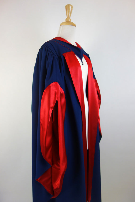 Deakin University PhD Graduation Gown Set - Gown, Hood and Bonnet