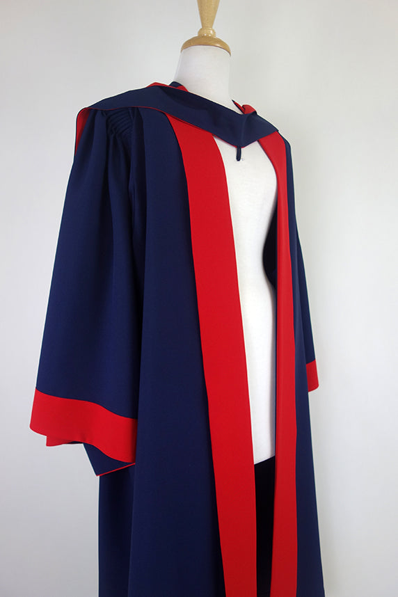 Flinders University PhD Graduation Gown Set - Gown, Hood and Bonnet