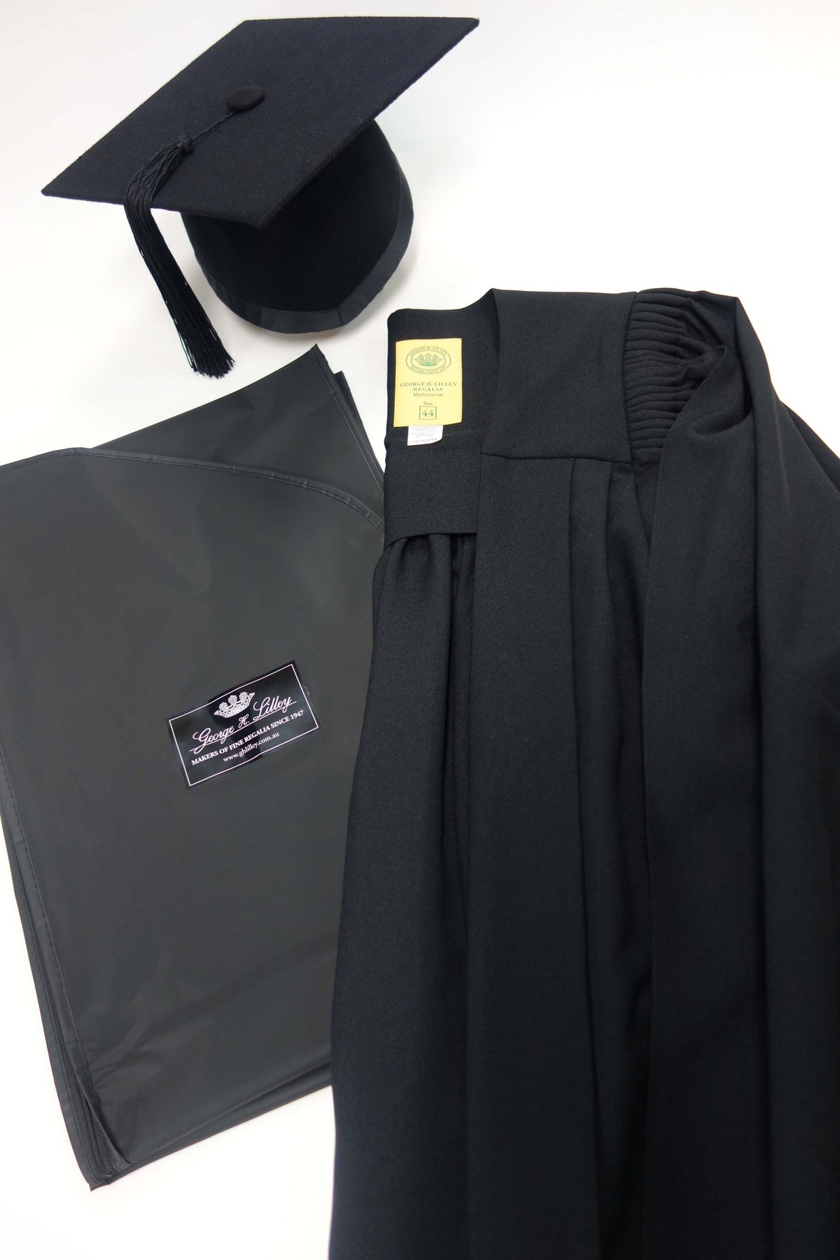 Master Graduation Gown and Mortar Board Set