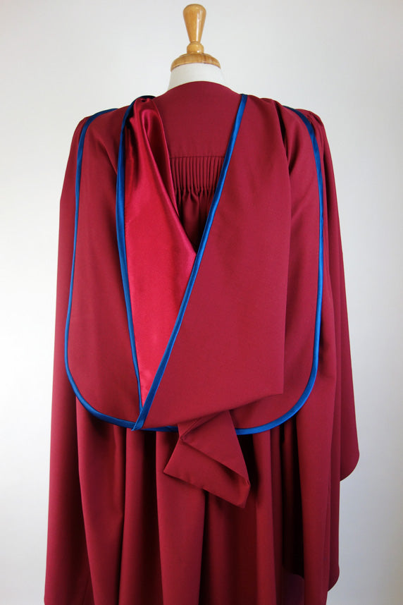 University of London PhD Graduation Gown Set - Gown, Hood and Bonnet