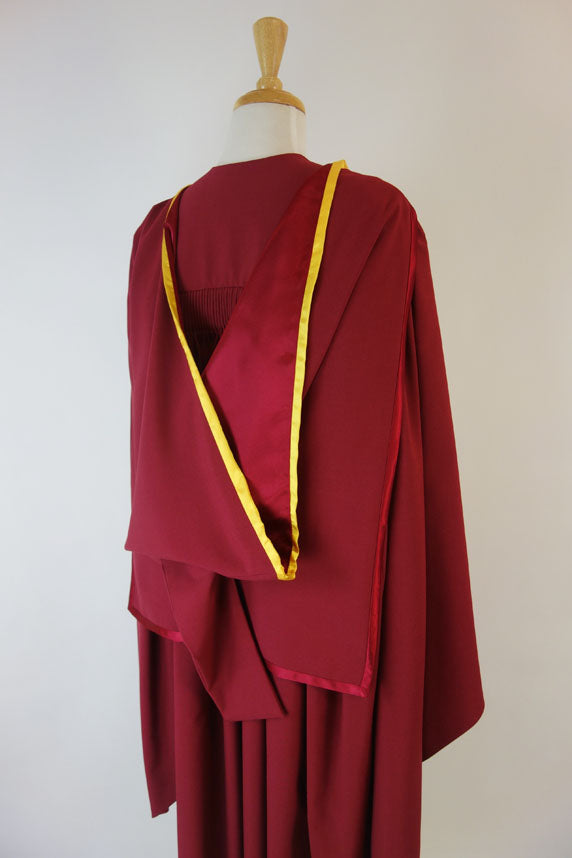 Macquarie University PhD Graduation Gown Set - Gown, Hood and Bonnet