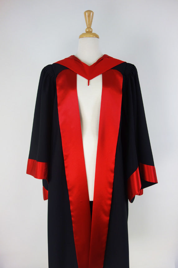 University of Melbourne PhD Graduation Gown Set - Gown, Hood and Bonnet