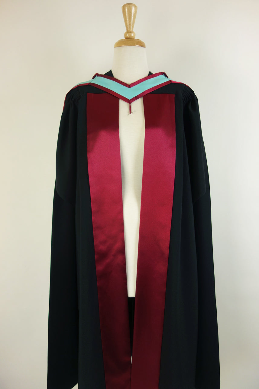 Monash University PhD Graduation Gown Set - Gown, Hood and Bonnet