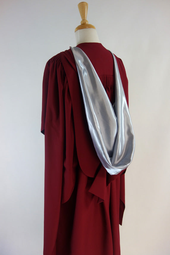 University of Newcastle PhD Graduation Gown Set - Gown, Hood and Bonnet