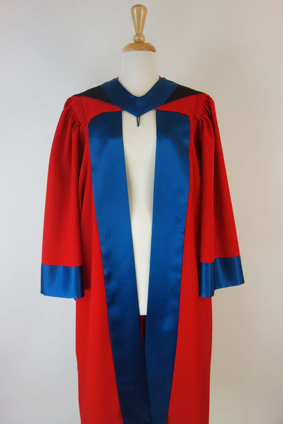 Victoria University PhD Graduation Gown Set - Gown, Hood and Bonnet