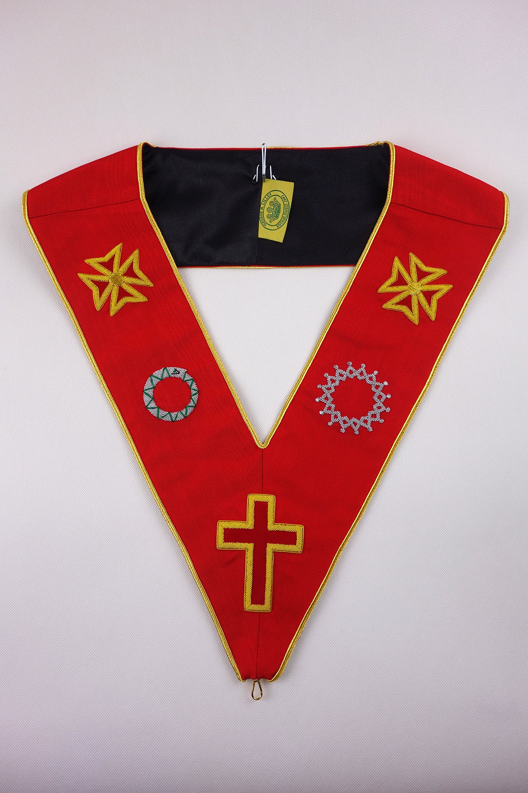 Masonic Rose Croix Silver Gilt And Enamel 18th Degree Collar Jewel, Housed In A Fitted Spencer & Co - Foto 3