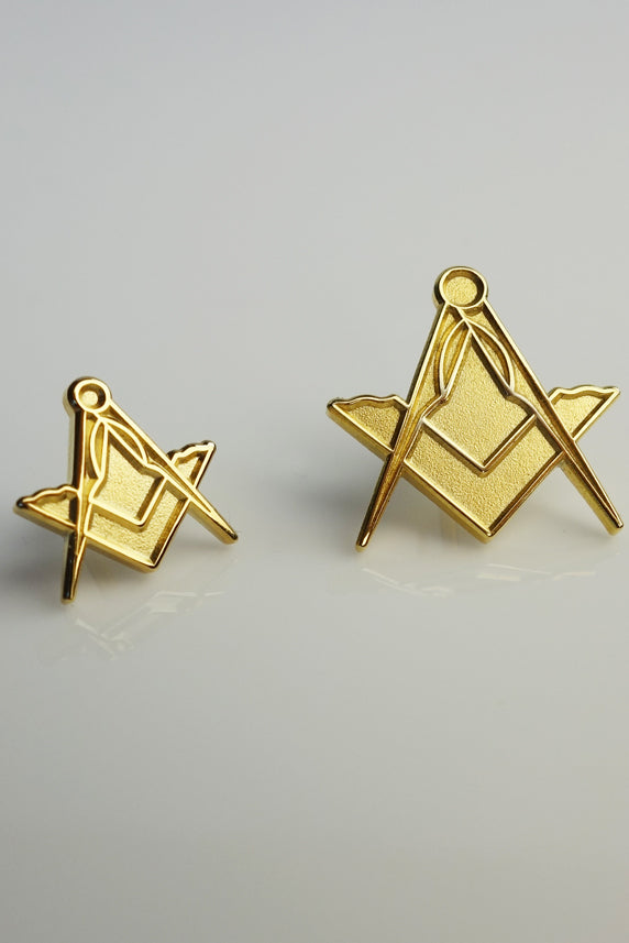 Masonic Lapel Pin Small Square & Compass 11mm