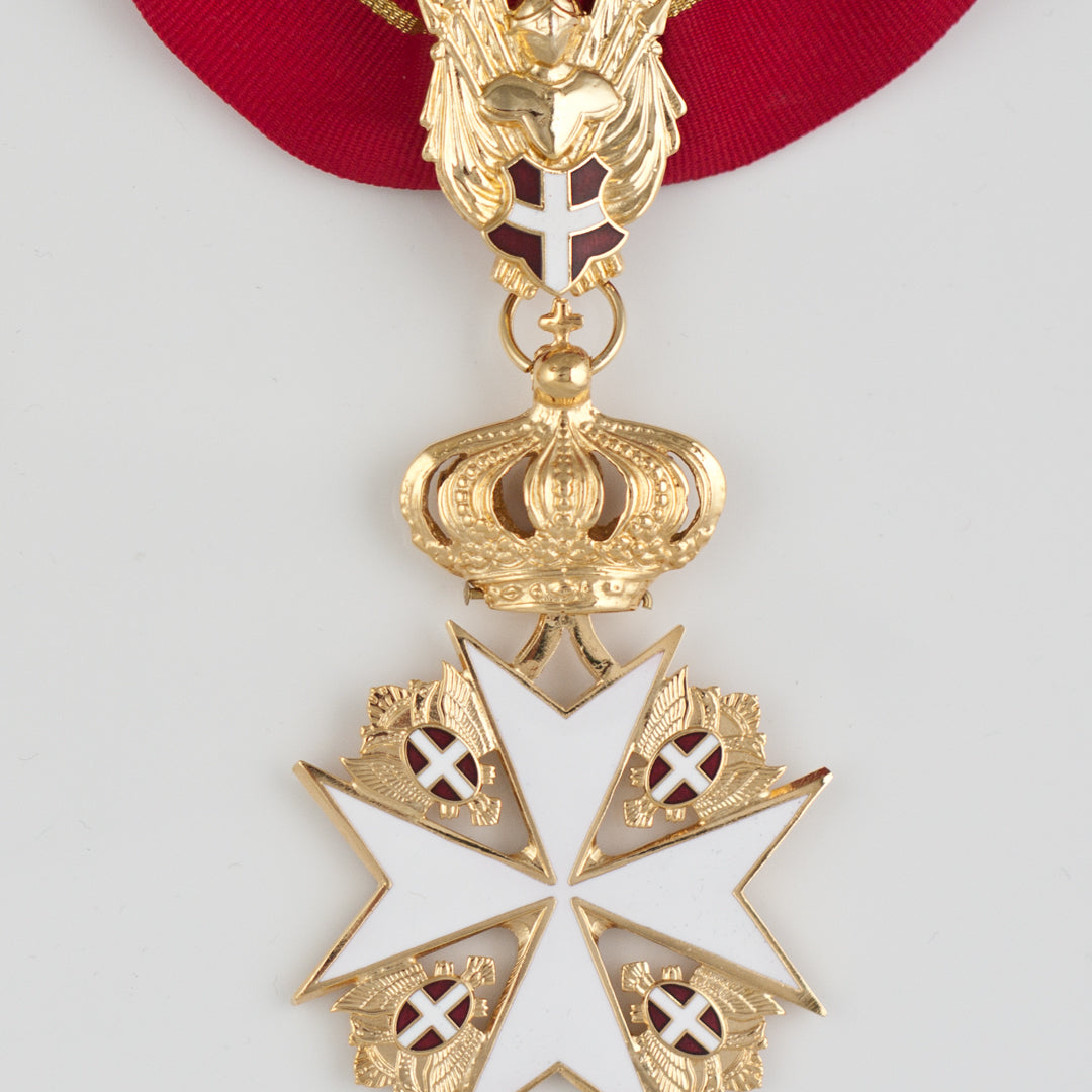 A Prussian Order Of St.john; Cross Of The Legal Knights In Gold By Gor
