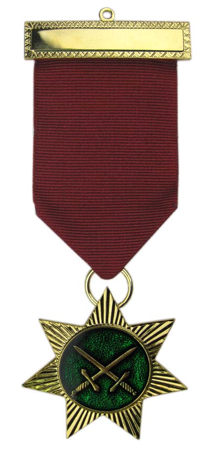 Royal Arch Chapter Red Cross of Babylon Knight Breast Jewel