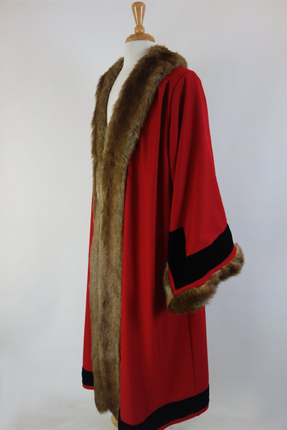 Mayoral Reversible Faux Fur Coat Gold